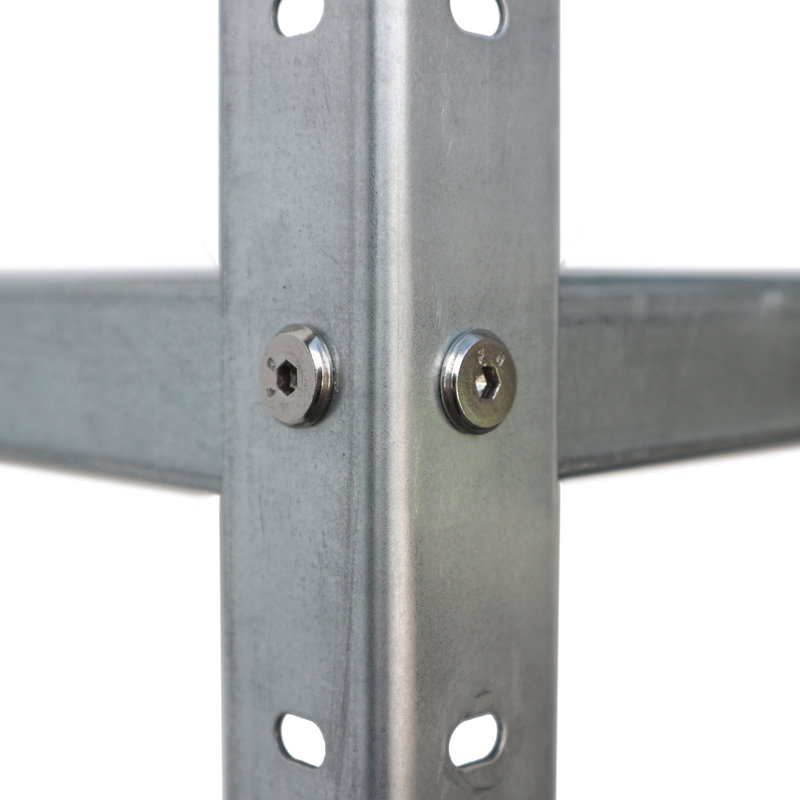 Heavy-Duty 100% Galvanized Steel Shelving Unit  Vintage Shelving Bookshelf