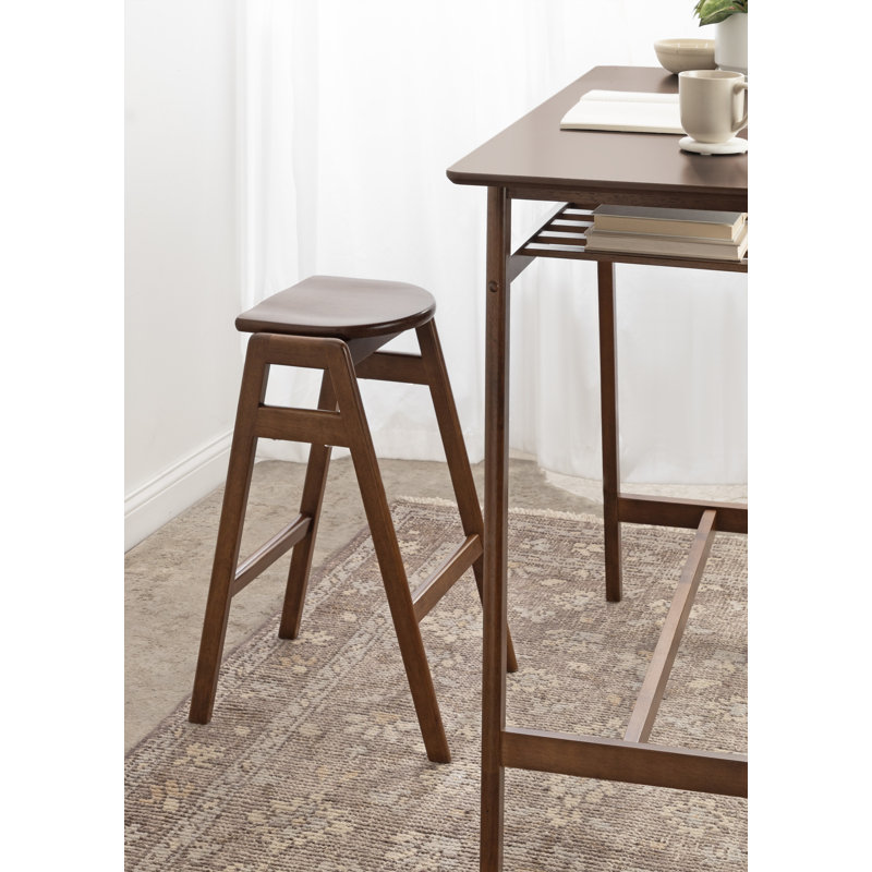 Siyer Solid Wood Counter Stool