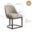 Chaise de salle à manger rembourrée Borgos-1498444036-1507420006