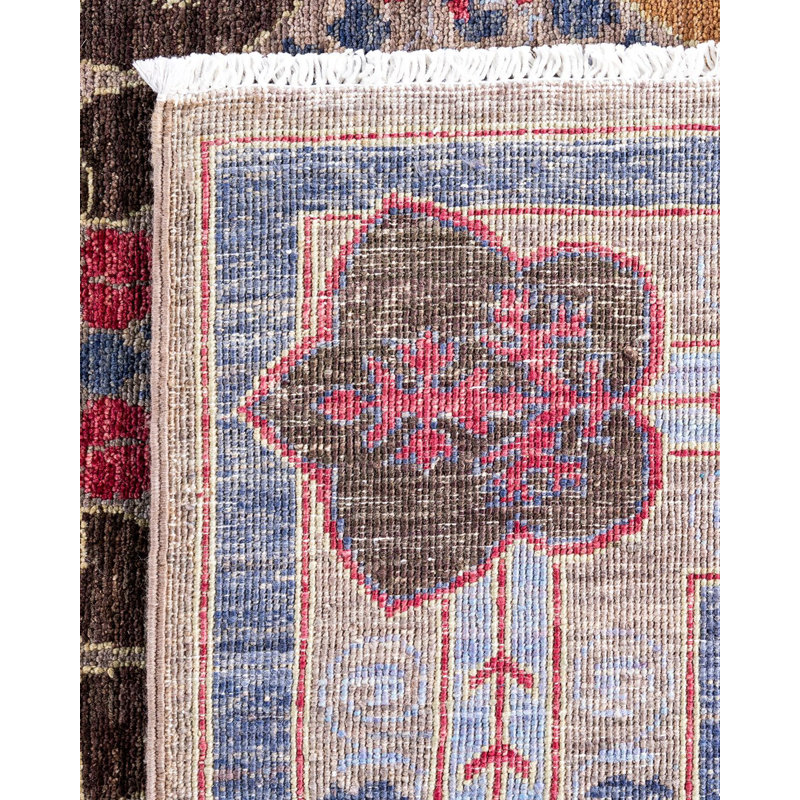 Pazel One-of-a-Kind 5' 0" X 7' 7" New Age Rectangular Wool Area Rug Beige