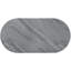 Oval Grey High Gloss Coffee Table With Build And Attractive Finish For Living Room Metal Table, Enhancing Decor