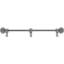 Juliane Grace 18 inches c.c. with 5/8 smooth center long pull large finial with 65 Swarovski Clear & Aurore Boreale Crystals with center brace in Chalice-318642493