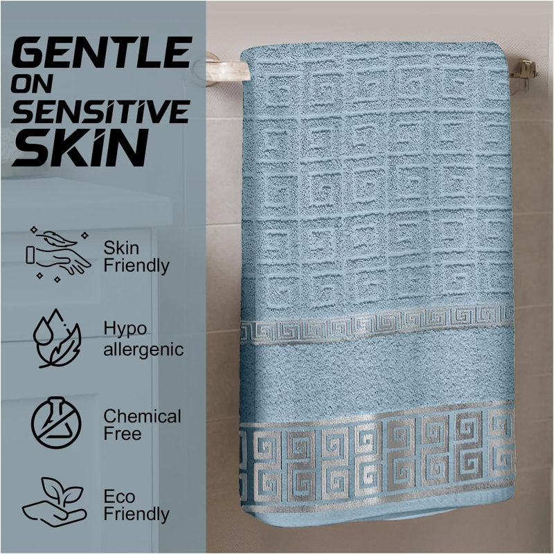100% Cotton Ultra Light Bath Sheet, Denim Blue