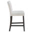 Ensemble de 2 chaises de comptoir rembourrées Alba Boucle-105835117