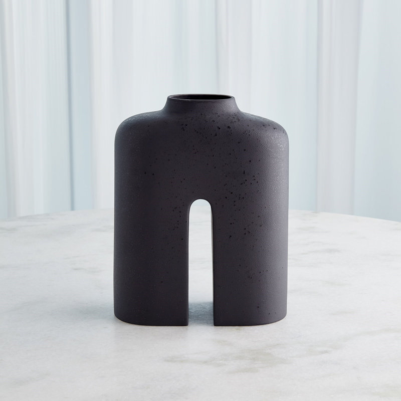 Guardian Handmade Earthenware Table Vase, 14.25" H x 11.75" W x 5.25" D