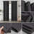 Grommet Top Blackout Room Darkening Curtains, Solid Thermal Insulated Polyester Window Curtain Set, 2 Panels-264609304-264609301-259254592