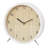 Metal Mechanical Tabletop Clock in White