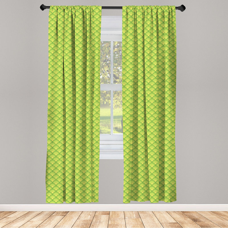 Geometric Semi-Sheer Rod Pocket Sliding Panel, 28" x 84"