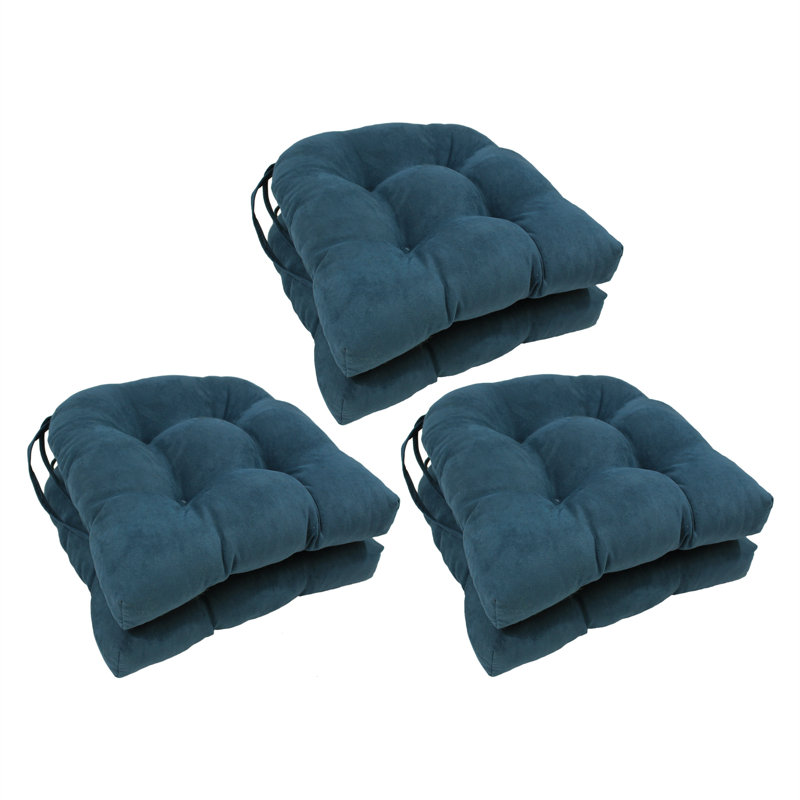 Coussin de siège 6 pièces Red Barrel Studio®, Bleu sarcelle