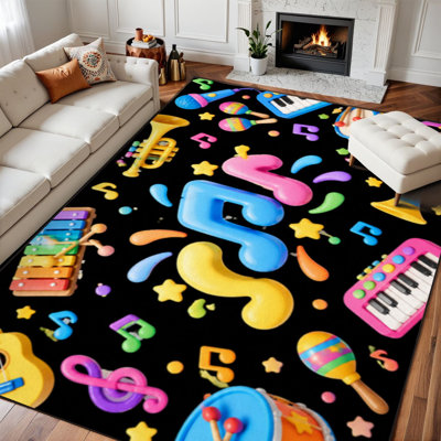Faux Fur Abstract Rug