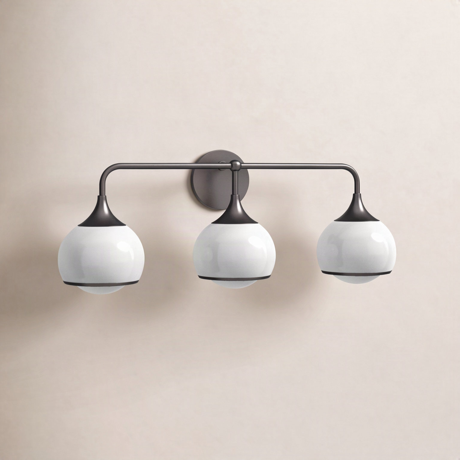 Kegan Dimmable Vanity Light, Old Bronze, 3