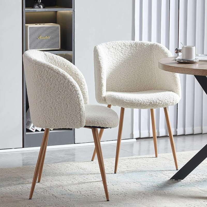 Carlisle Round Pedestal Dining Table Set, Cream, 5 Pieces: Table, 4 Chairs