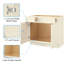 Base de meuble-lavabo antique en contreplaqué blanc antique pour la cuisine et la salle de bain 36 po x 21 po x 34,5 po - Meuble-lavabo silencieux à conception silencieuse
