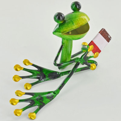 Judsonia Frog Weather Resistant Metal Garden Statue