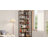 7-tier Industrial Corner Bookcase For Living Room Home Office-373204251