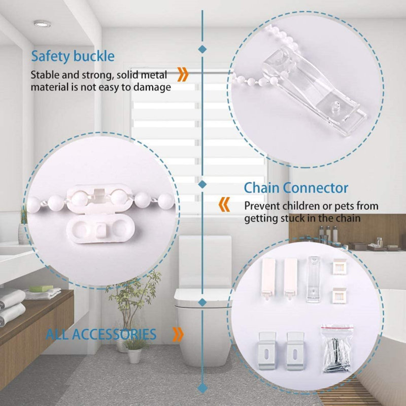 Day and Night Room Darkening Roller Blind, 165 cm L x 180 cm W, Cream
