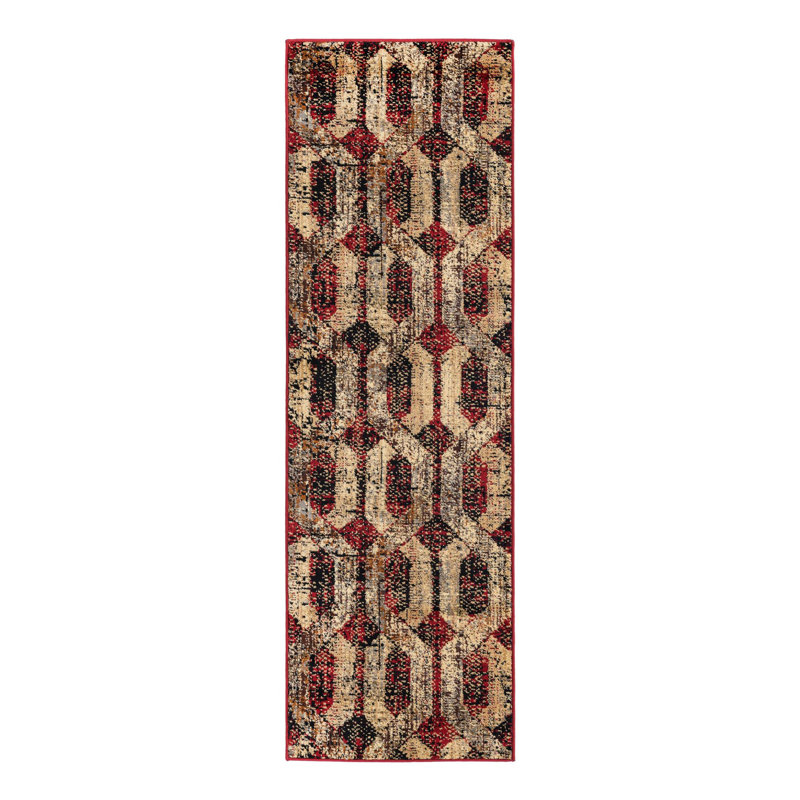 Brennin Geometric Indoor Rug, Runner 2'2" x 7'