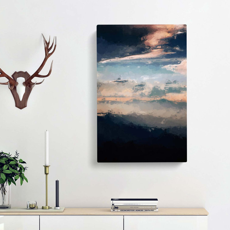 Mountain Peaks Of Thailand In Abstract - Wrapped Canvas Painting, 91cm H x 60cm W x 3cm D
