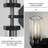 2 - Light Dimmable Crystal Wall Sconce