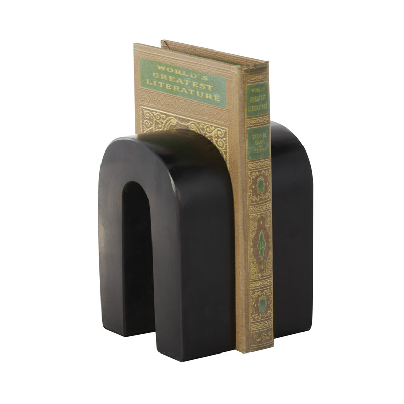Alexandrea Decorative Bookends, Black