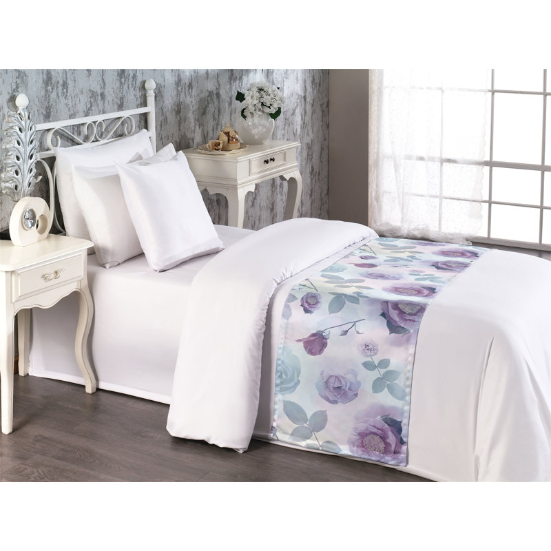 Foulard de lit Ambesonne Roses, Lit simple