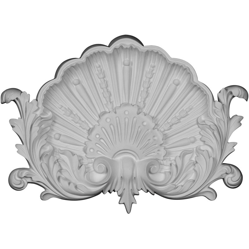 Primed White Polyurethane Shell Onlay Scroll