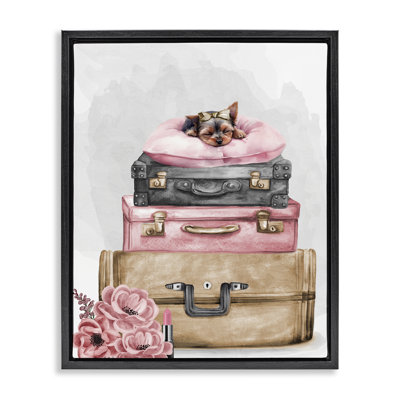Cadre de voyage Sleepy Pup, design par Kim Allen