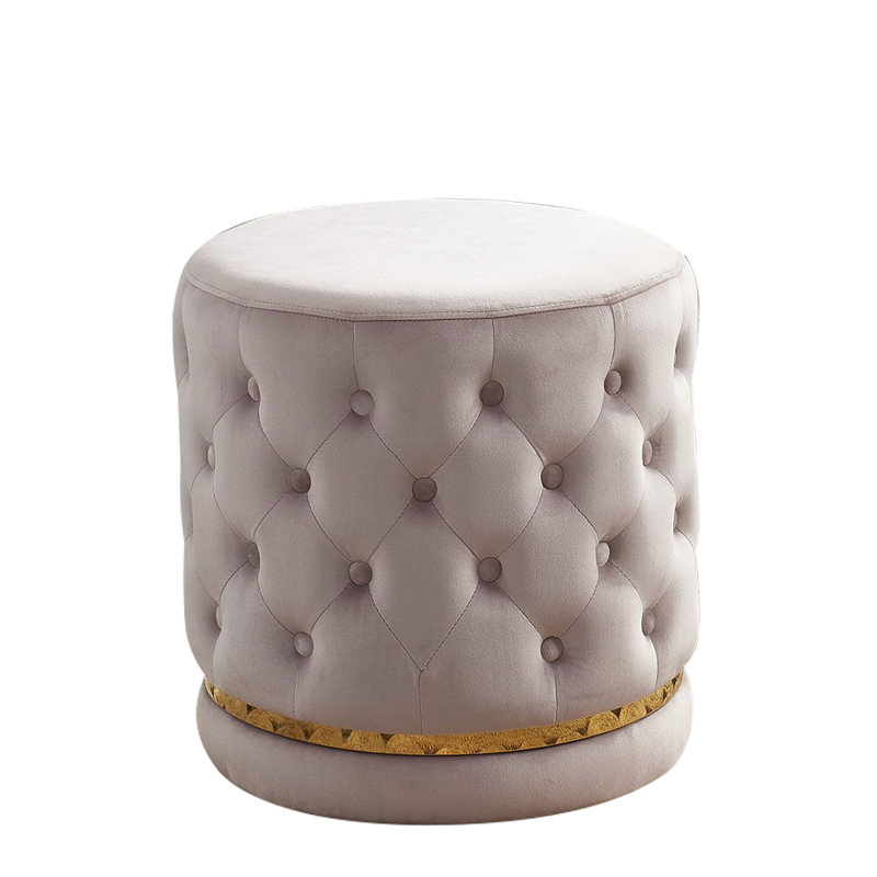 Belon Pinkswivel Ottoman/stool