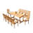 Cincere 10 - Person Teak Wood Patio Dining Set with Rectangular Table-68427684
