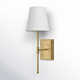 Janis Single Light Steel Dimmable Wallchiere