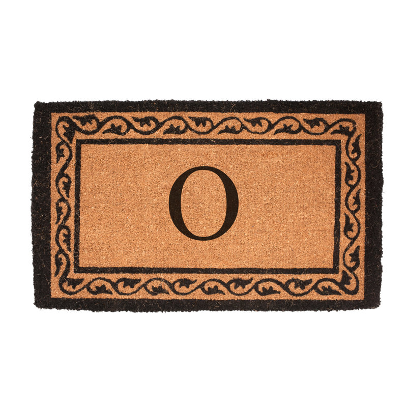 Paillasson Monogram, 1 pi 6 po x 2 pi 6 po, O