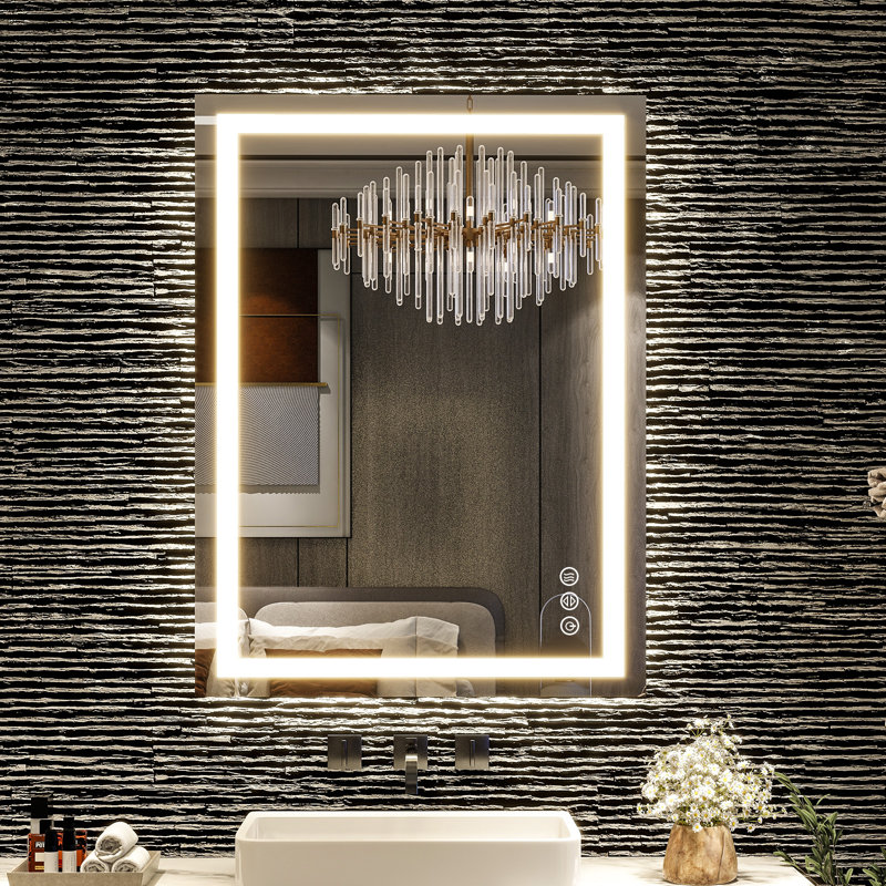 Miroir de salle de bain mural, 24 po x 32 po