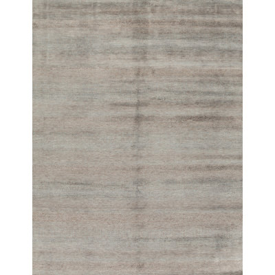 Hand-Knotted High-Quality Blue and Brown Area Rug