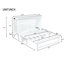 Grand lit escamotable peu encombrant, pin massif avec charge USB, solution pour maison moderne