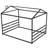 Metal House Shape Platform Bed