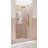 Halo 42.5 in. x 78 in. Frameless Glass Hinge Shower Door-35936416