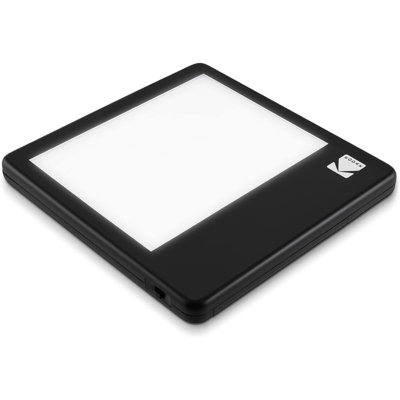 Caisson lumineux à DEL Kodak 5 po x 4 po, alimenté par pile et USB pour visionnage de films, diapos et films