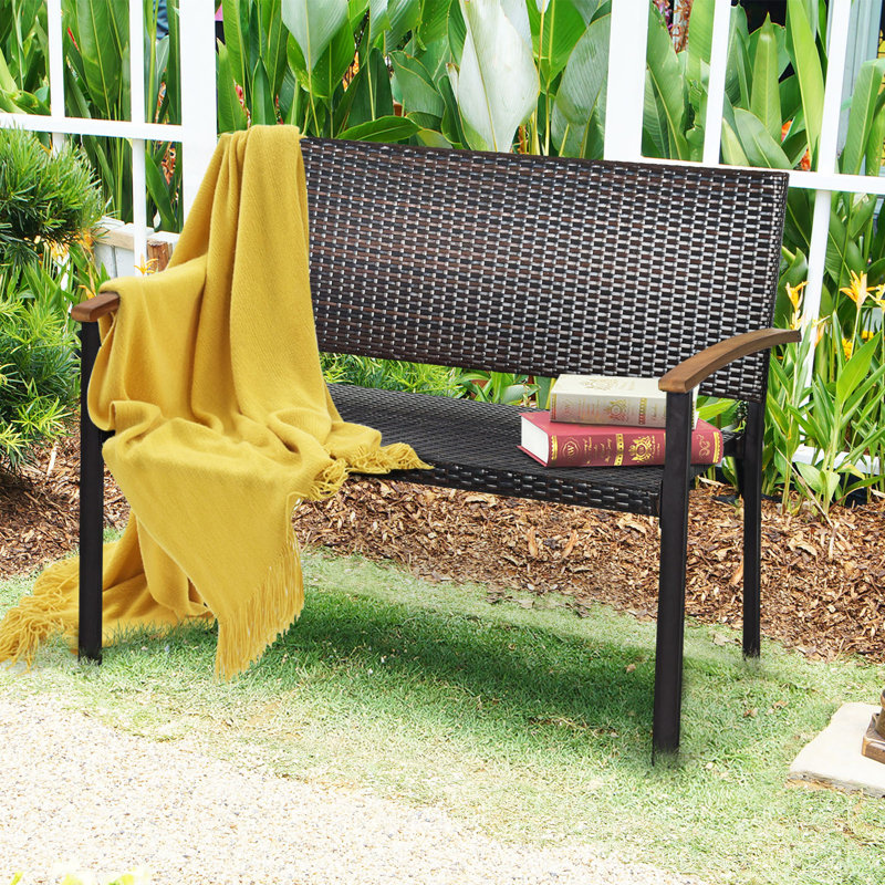 Antchen 45'' Wide Wicker Loveseat