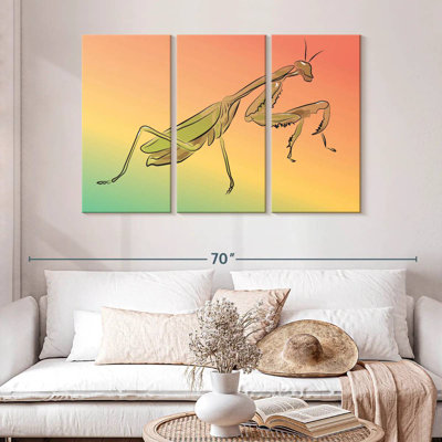 Outline Of Praying Mantis