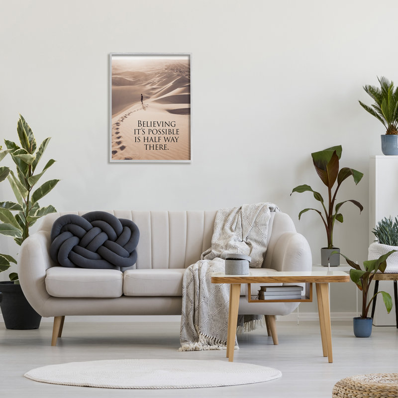 Believe It's Possible Motivational Landscape Canvas Print