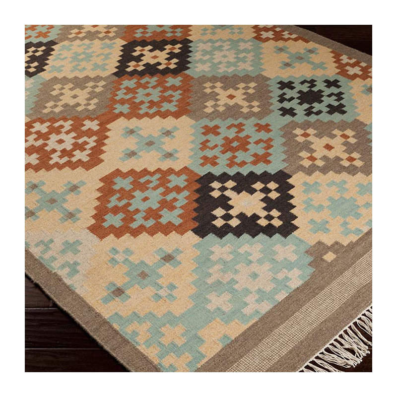Wellsville Wool Geometric Indoor Rug, Rectangle 8' x 11'