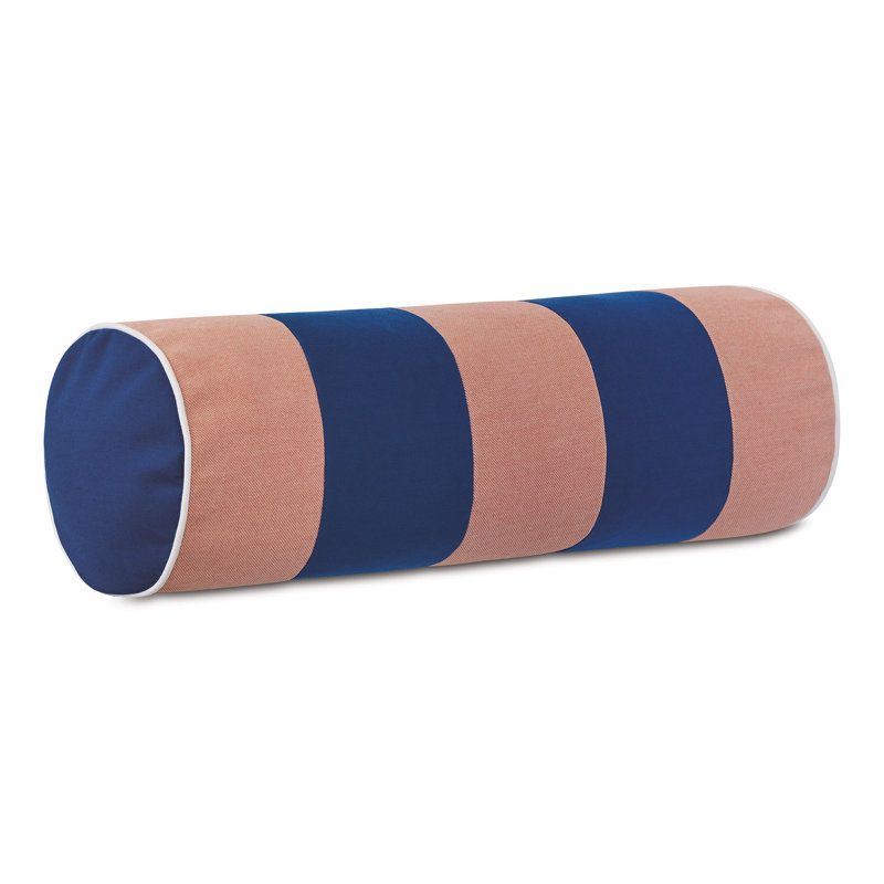 Housse et insert de traversin d'extérieur Alameda, Porche mousse / bleu sarcelle printanier