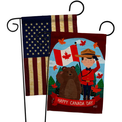 Double Sided 18.5'' H x 13'' W Polyester Garden Flag