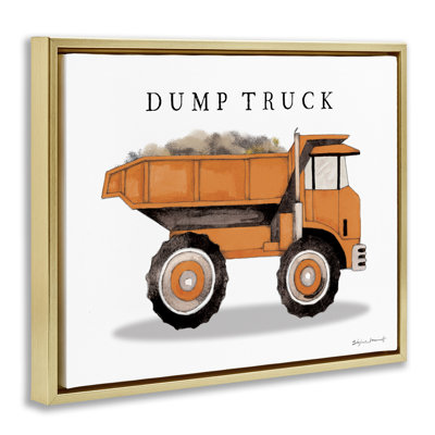 "Dump Truck Construction", art mural encadré par Stephanie Workman Marrott