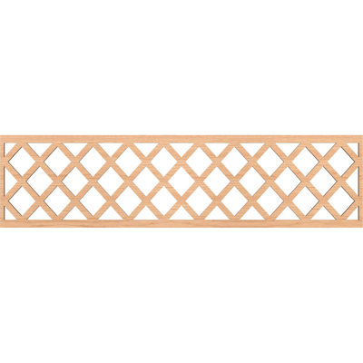 47"W x 12"H x 1/4"T Manchester Fretwork Moulding, Hickory