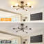 Modern 71cm Bronze 6-Light Sputnik Iron Flush Mount Ceiling Light