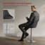 Swivel Upholstered Adjustable Height Counter Stool-121141960-134966912