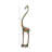 Wynn Metal Indoor Outdoor Tall Giraffe Decorative Sculpture with Detailed Embossed Scrollwork