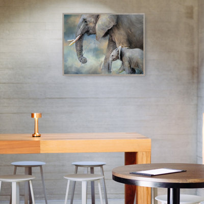 Elephant Family by Studio Arts Canvas Art Print