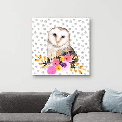 Beautiful owl - 32"x32" art on canvas